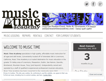 Tablet Screenshot of musictimeacademy.com